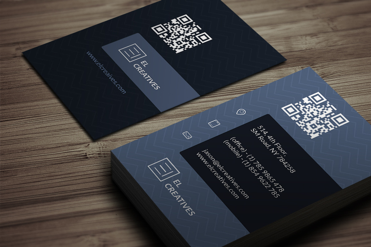 Corporate Blue Business Card, a Business Card Template by bouncy (Photo 2 of 4)
