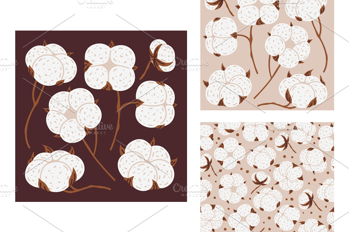 Cotton flowers, a Decorative Illustration by Torontotokio (Photo 5 of 5)
