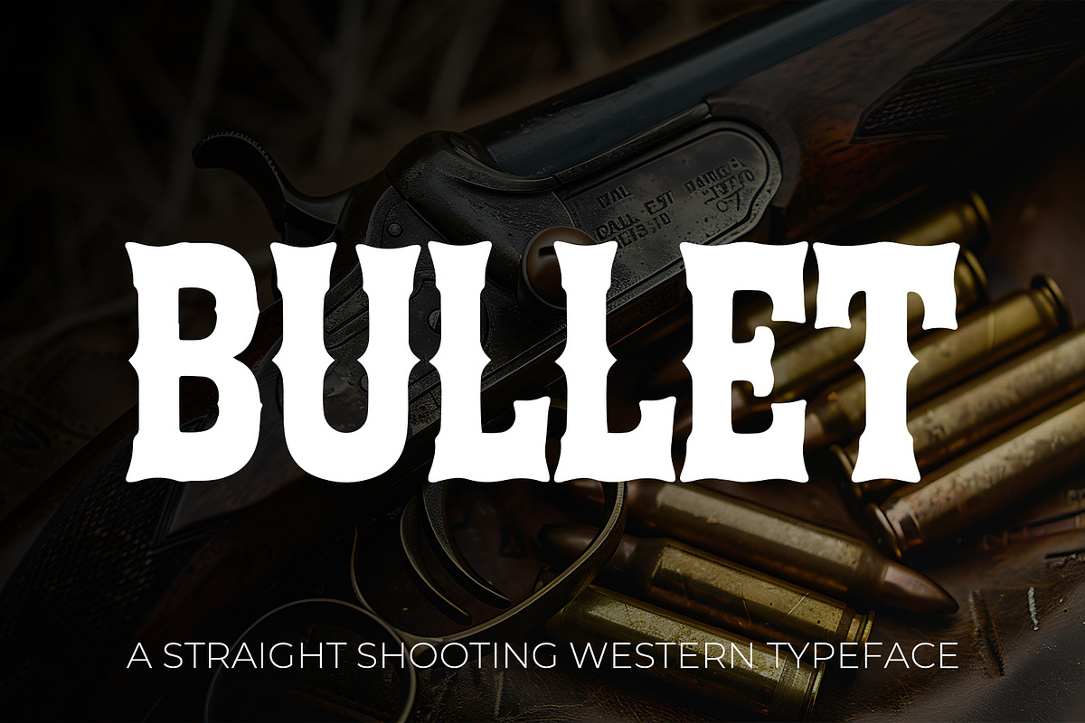 Bullet - Rustic Cowboy Serif, a Serif Font by OWPictures (Photo 1 of 10)