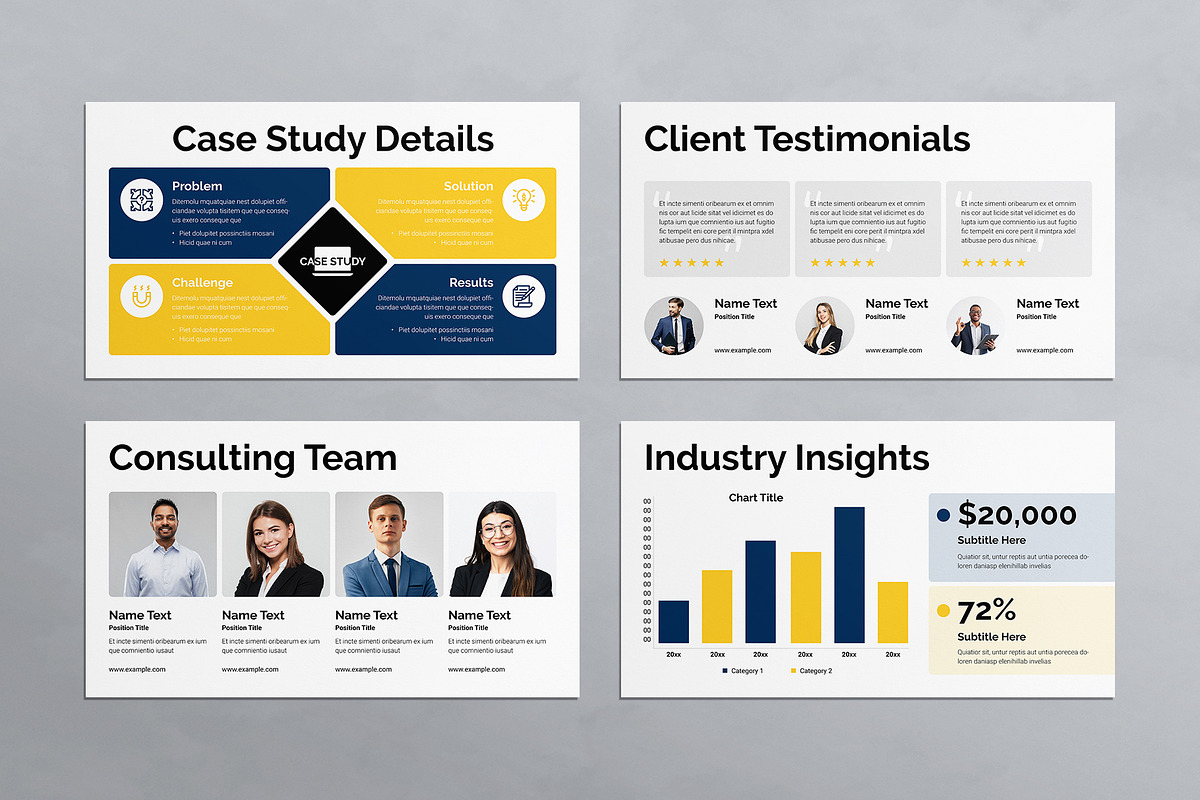 Consulting Presentation Template, a Presentation Template by E-Type (Photo 5 of 6)