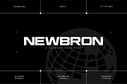 Newbron - Futuristic Display Font, a Sans Serif Font by Typeagle (Thumbnail 1 of 10)