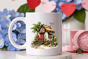 Whimsical Summer Beach Hut Clipart, an Illustration by Craft Nest (Thumbnail 9 of 12)