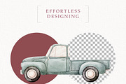 Watercolor Cars Clipart, a Transportation Illustration by TitaLivingArt (Thumbnail 7 of 11)
