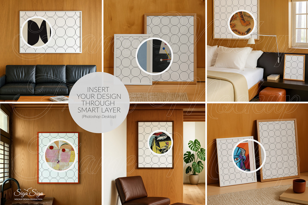 Mid-Century Style Posters Mockups 6, a Product Mockup by SigaSigaMockup (Photo 2 of 4)
