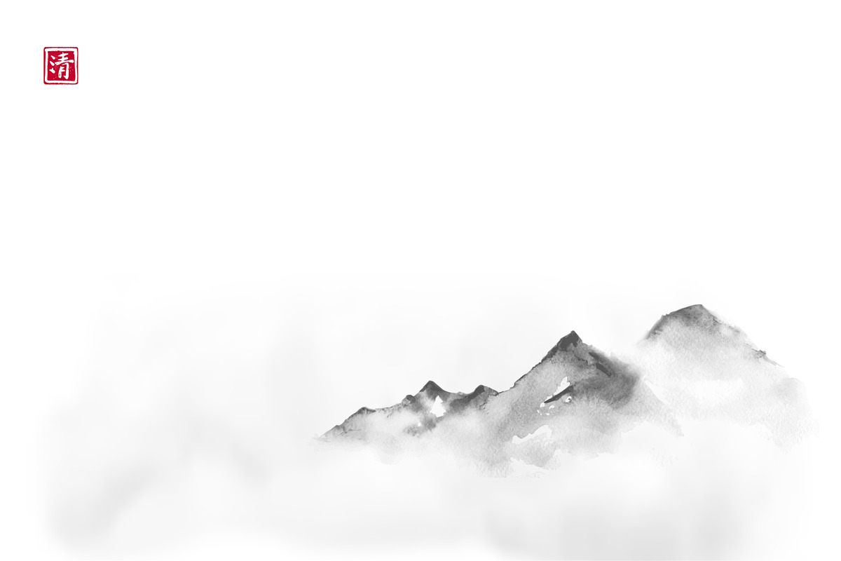 Sumi-e ink painting. Minimalism., an Illustration by Elina_Li (Photo 24 of 38)