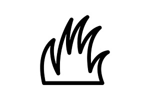 Grass icon, an Outline Icon by Sumberpangan