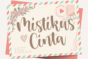 Mistikus Cinta - Modern Handwritten