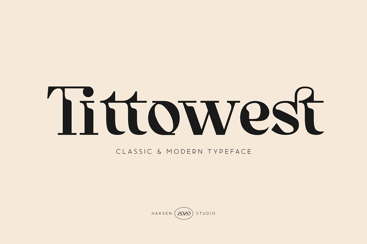 Tittowest Modern - Vintage Typeface, a Slab Serif Font by Haksen (Photo 1 of 12)