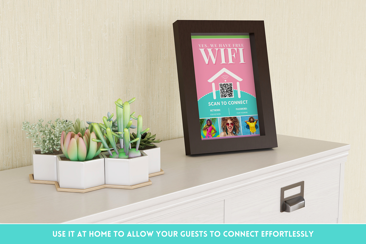 WiFi QR Code Sign - Pastel, a Flyer Template by SunshineStudioBoutique (Photo 5 of 10)