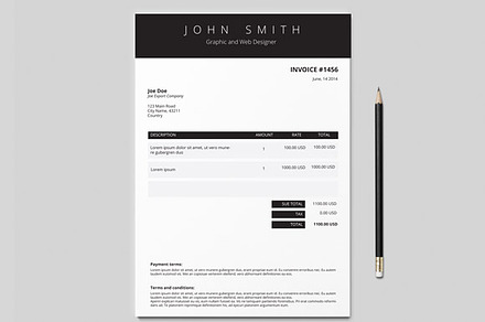 Invoice Template (3 colours)