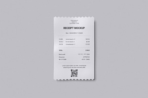 Receipt Mockup