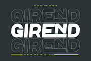 Girend - Condensed Font, a Sans Serif Font by Iqsiart Studio (Thumbnail 1 of 7)