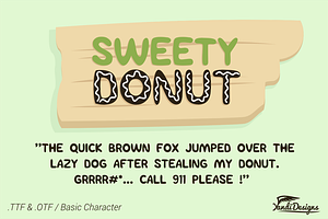 Sweety Donut Fonts - Fun Typo