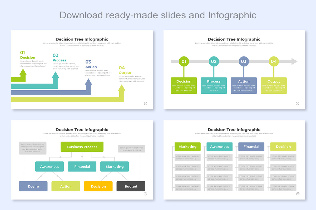 Decision Tree infographic Google, a Presentation Template by Mighty-Slide (Photo 4 of 7)