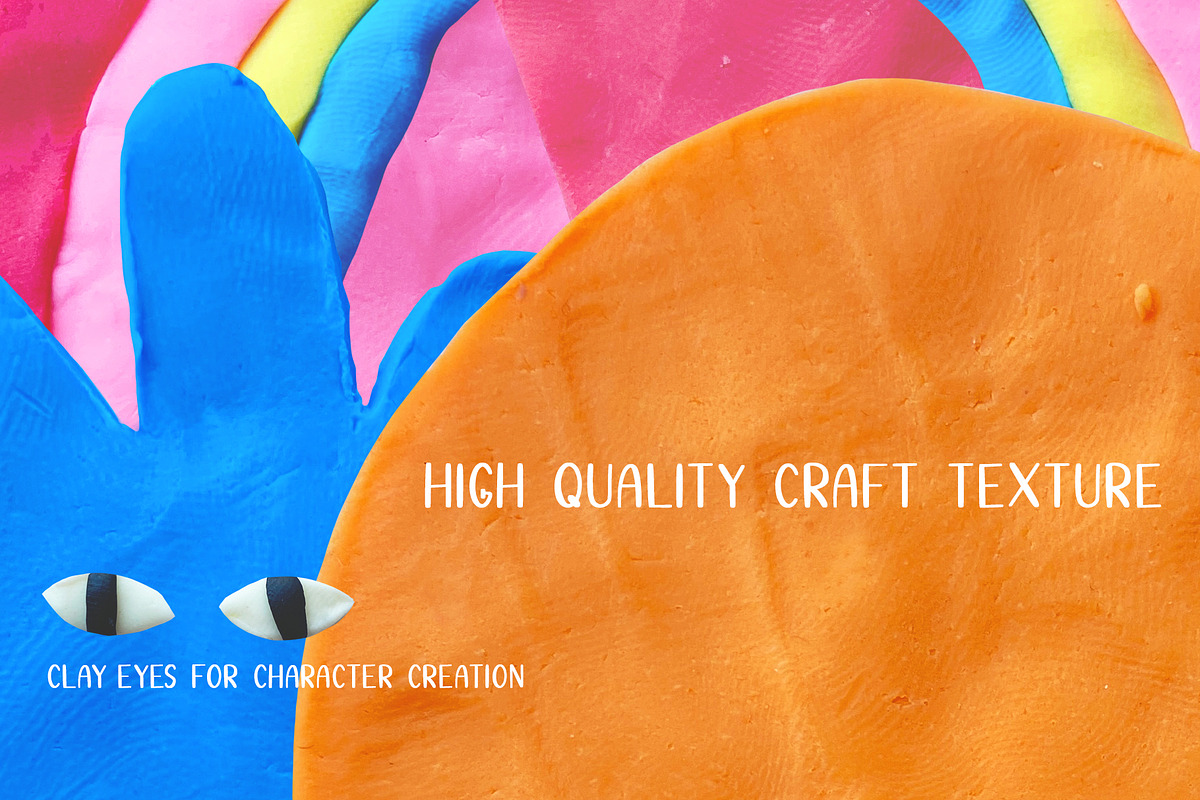 hand made plasticine clay shapes, a Texture Illustration by okchizh (Photo 5 of 9)
