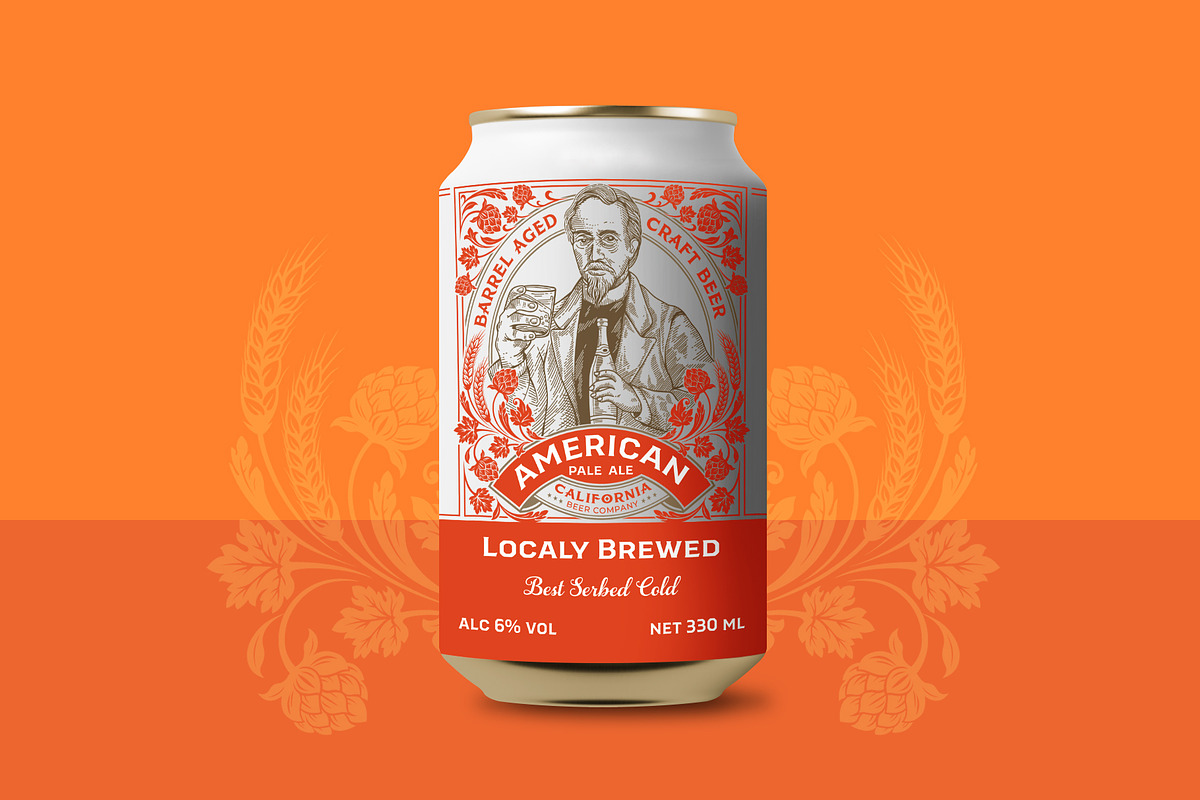 Beer Can Design, a Branding & Logo Template by Shwet Art (Photo 6 of 7)