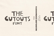 The Cutouts - Collage Display Font, a Handwritten Font by Madeline ODonoghue Design (Thumbnail 1 of 9)