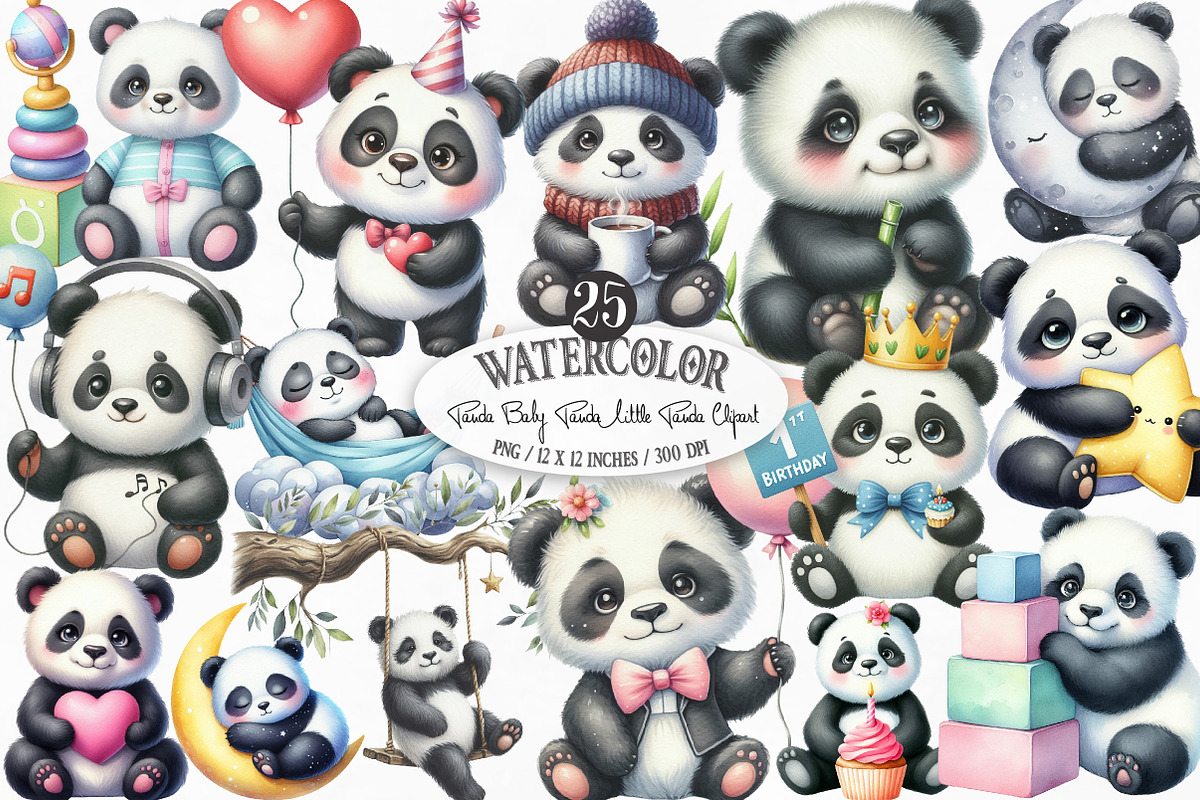 Panda Baby Panda Little Panda PNG, an Illustration by Designking (Photo 1 of 4)
