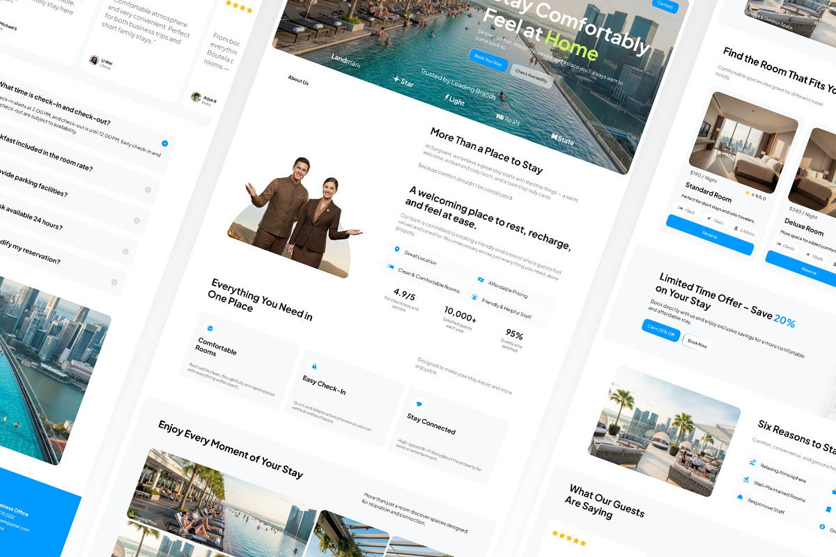Surgiven - Hospitality Brand Website, a Landing Page Template by Font Kingdom (Photo 5 of 5)
