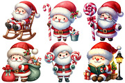 Adorable Santa Clipart, an Illustration by Pixels.Craft (Thumbnail 6 of 6)
