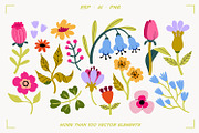 Floral stickers & patterns bundle, an Object Illustration by UnaAnya (Thumbnail 9 of 10)