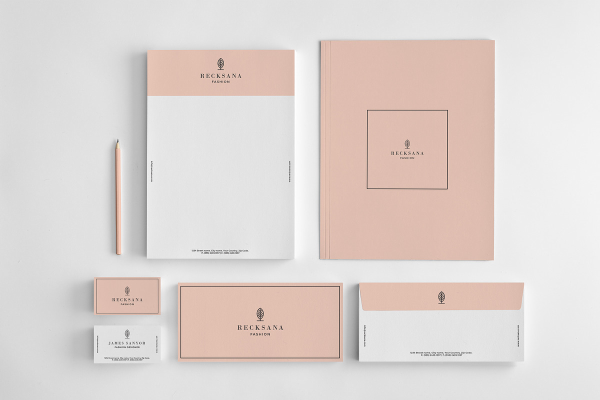 Stylish stationery set, a Stationery Template by GraphicsEgg (Photo 1 of 11)