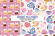 Tea Party Seamless Pattern Bundle, a Pattern Graphic by Alanna Messina Design Co (Thumbnail 3 of 8)