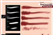 Blood brush NHD BrushProcreate, a Palette Add-On by Nan'Heidi (Thumbnail 3 of 5)