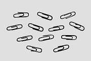 Stylish paper clips pattern, an Object Illustration by Anastasia Cuza (Thumbnail 3 of 3)