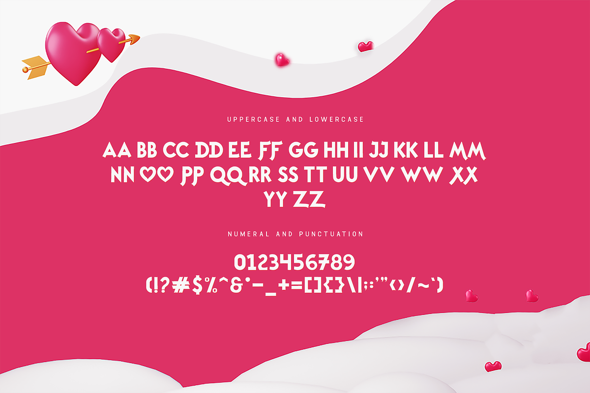 Cupid Love - A Modern Valentine Font, a Serif Font by overlaytemplates (Photo 4 of 5)