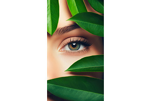 Closeup of a Hazel Green Eye, a Nature Photo by Lermont51