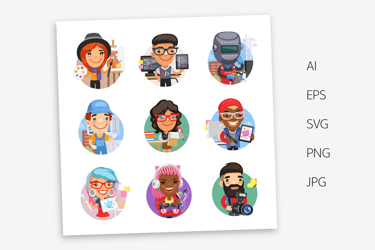 100+ Professions Avatars, an Icon by Voysla's Shop (Photo 10 of 17)