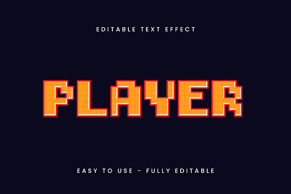Retro Pixel Grid Text Effect preview 4