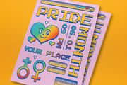 Purple Y2K Pride Month Flyer Set, a Flyer Template by graphicook (Thumbnail 2 of 3)