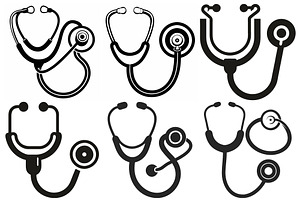 Multiple Stethoscopes Used in Health, an Object Graphic by Billah Hub