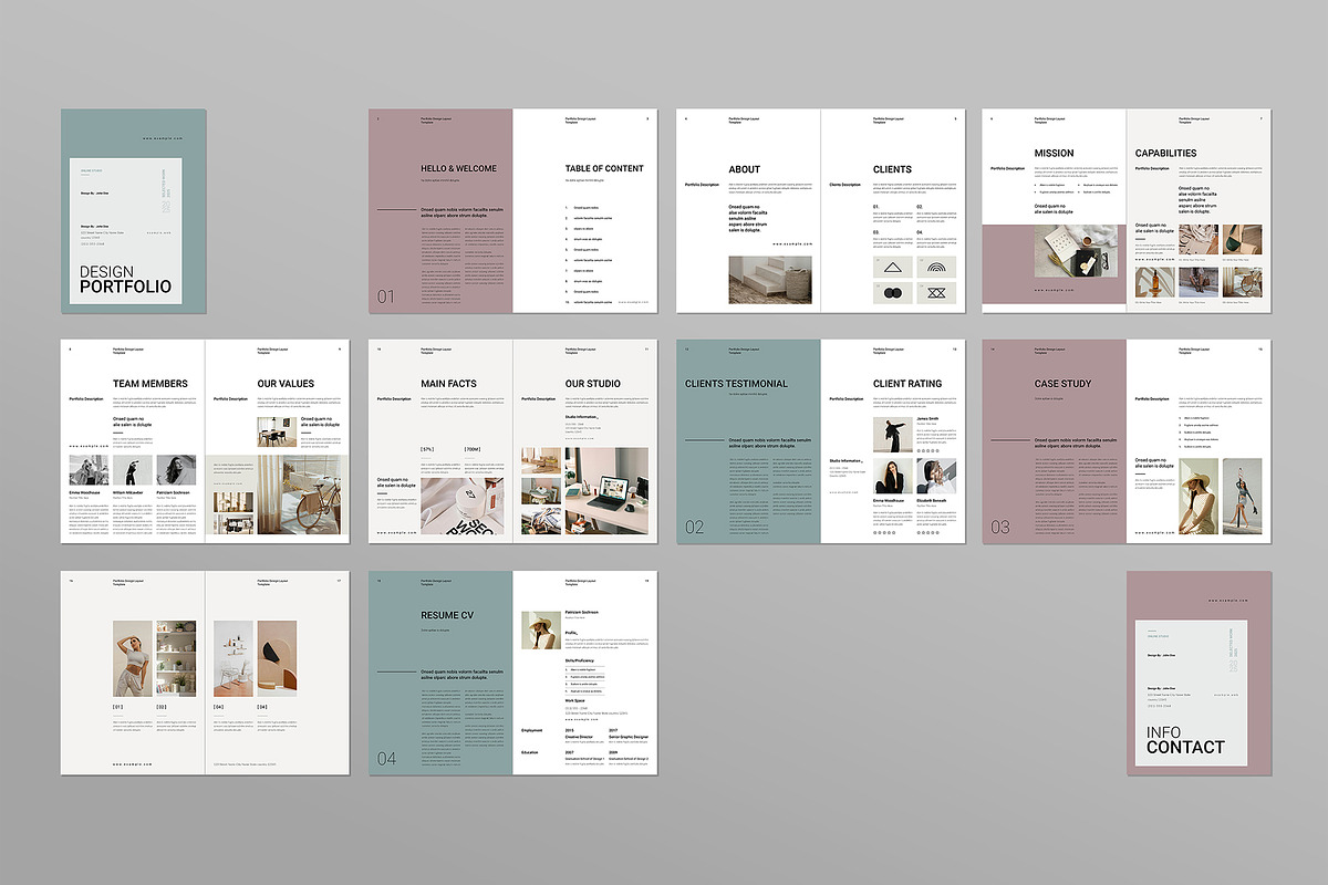 Design Portfolio and Resume Template, a Brochure Template by ElvinPrint (Photo 9 of 9)