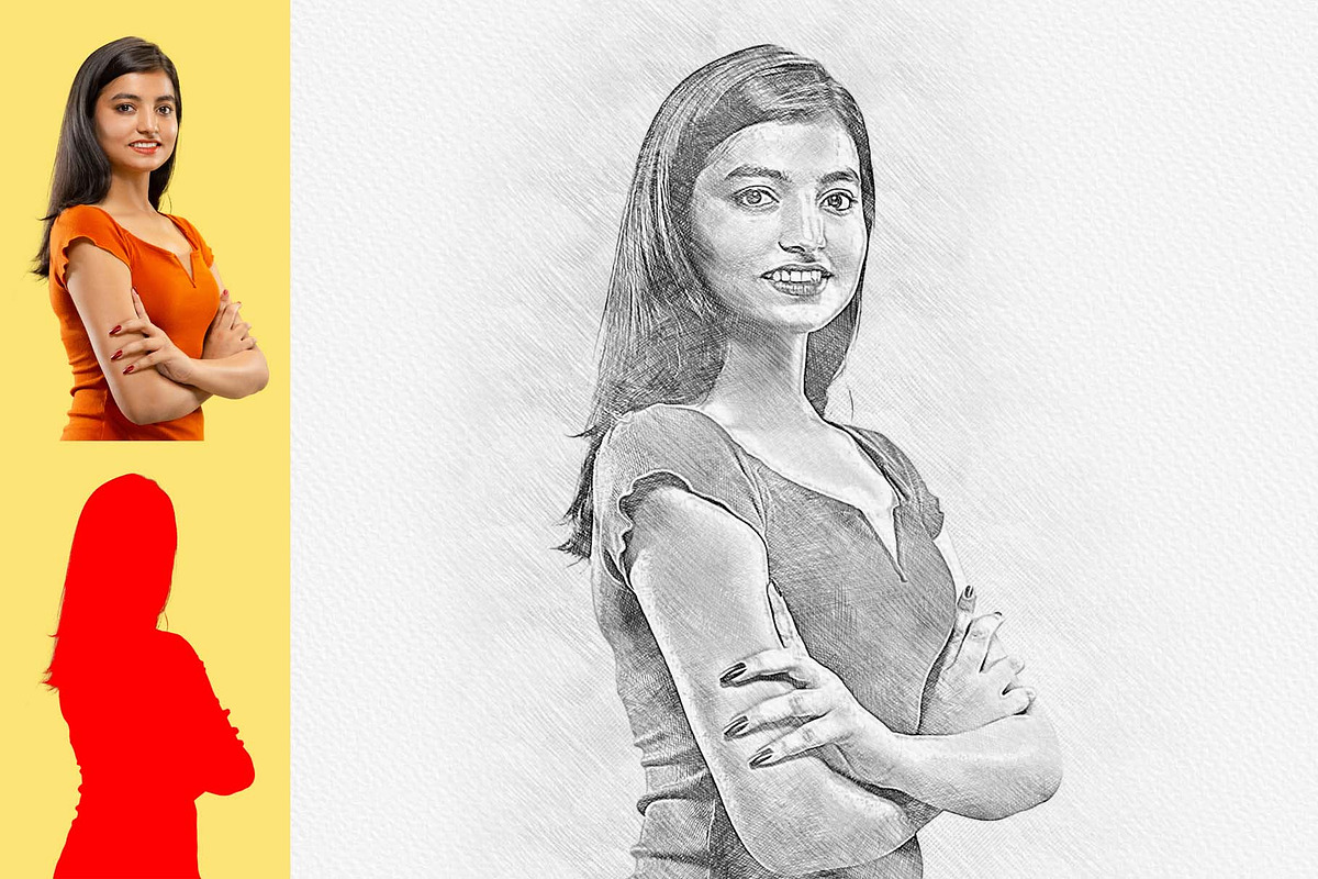 Professional Sketch Maker Photoshop, an Action Add-On by MRI STUDIO (Photo 7 of 17)
