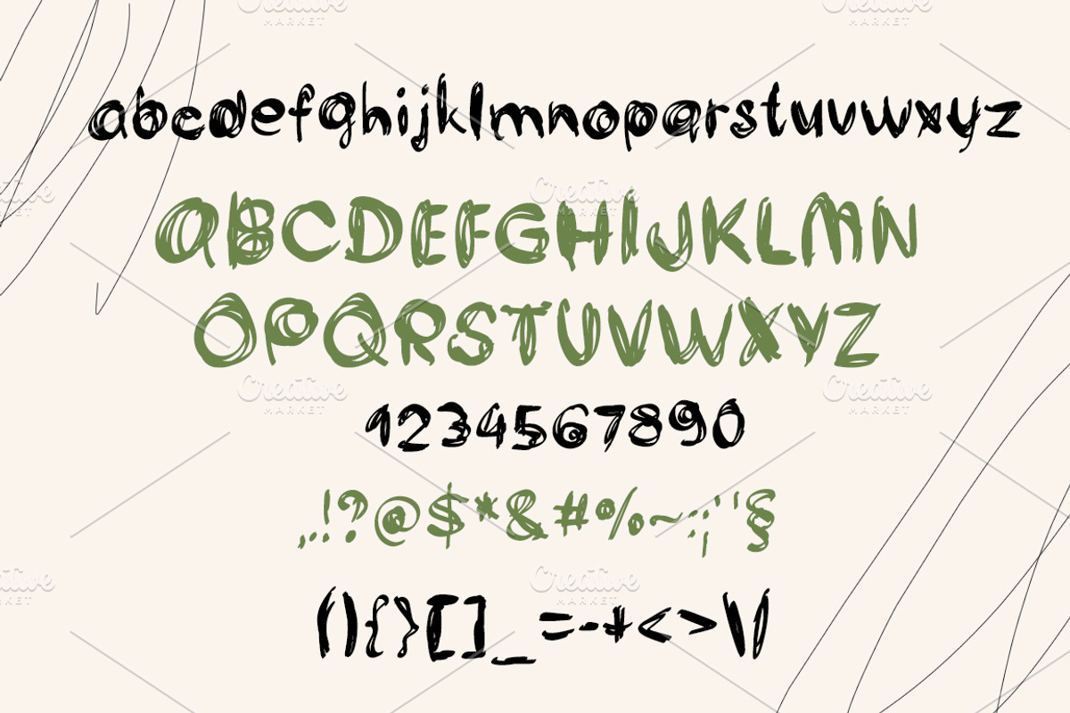Flawed handwritten font, a Handwritten Font by MixedArt (Photo 2 of 5)