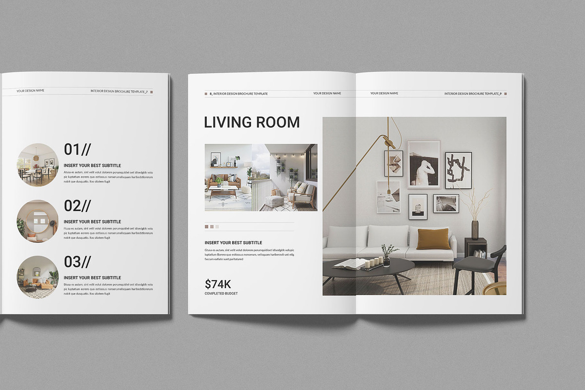 Interior Design Brochure Template preview 4