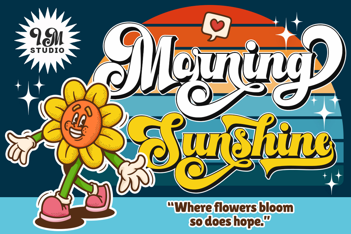 Malistia - Retro Font & Extrude., a Script Font by IM Studio (Photo 2 of 7)