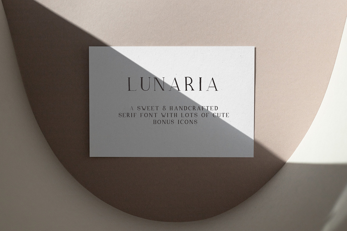 Lunaria - Handmade Serif Font, a Serif Font by Laras Wonderland (Photo 10 of 11)