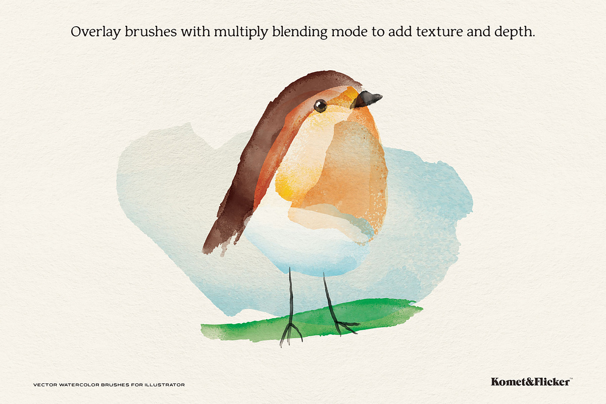 Vector Watercolor Brushes, a Brush Add-On by Komet & Flicker (Photo 5 of 13)