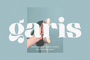 Garis - Nostalgic Serif Font, a Serif Font by Typeformers (Thumbnail 1 of 5)