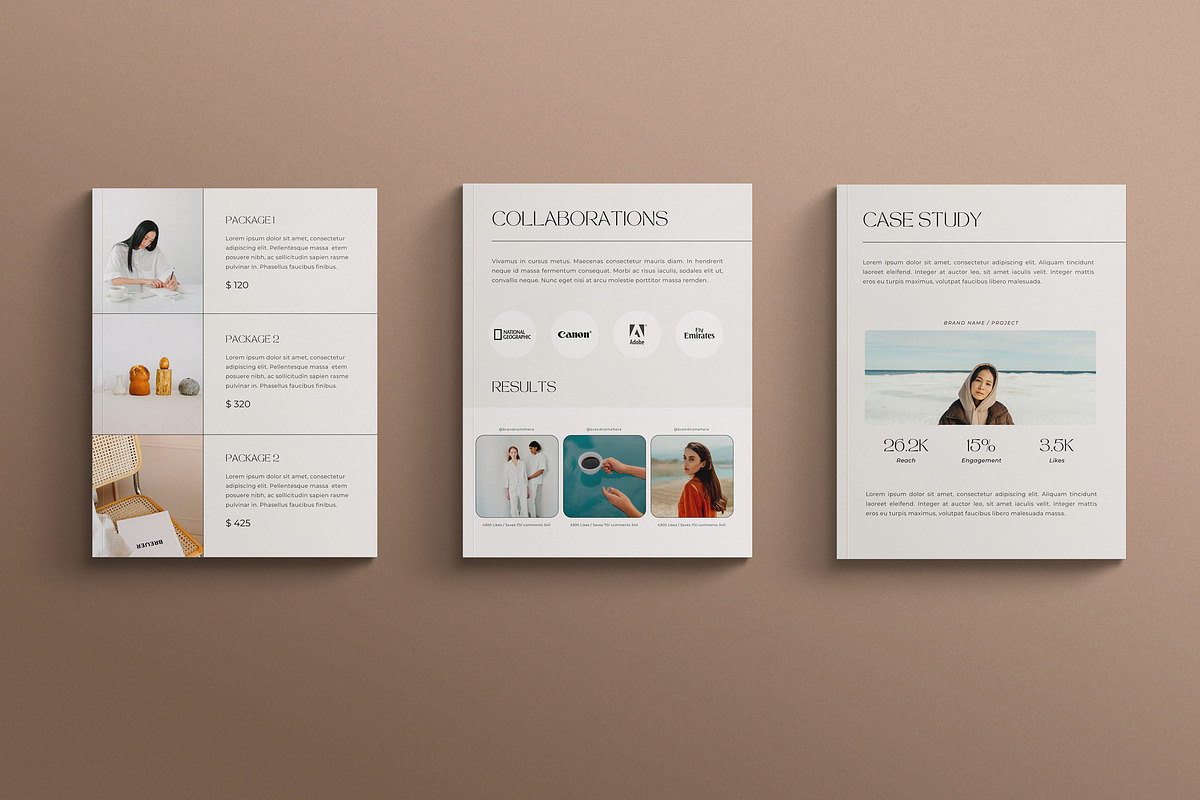 CALM | Media Kit Canva Template, a Magazine Template by Sierra Creative Studio (Photo 8 of 11)
