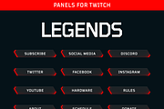 Legends Twitch Panels - 8 Colors, a Social Media Template by Gear Store (Thumbnail 4 of 8)