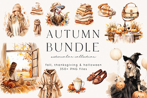 Autumn Bundle, a Decorative Illustration by PeDe Designs