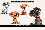 Funny Cartoon Dog PNG Clipart Set, an Animal Illustration by Geniecreativestudio (Thumbnail 4 of 9)