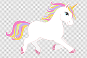 White vector unicorn EPS+AI+PNG, an Illustration by Cheremuha (Thumbnail 2 of 2)