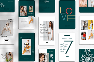 Fashionista II Instagram Templates