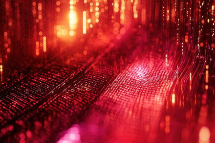 Macro shot of glitching digital code, a Photo by Iftikhar Alam